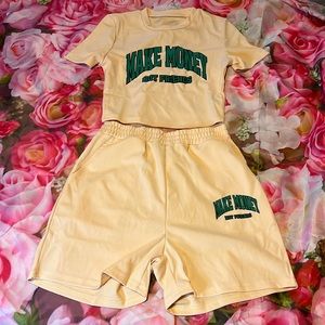 2 piece short set